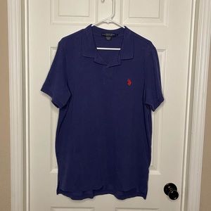 Navy and Red Polo